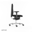 Löffler Bureaustoel met visco-elastische zitting, zwart  S