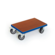 Transportwagen met houten laadvlak, draagvermogen 300 kg, TPE banden