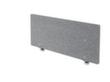 Geluidabsorberende tafelscheidingswand, hoogte x breedte 500 x 1200 mm, wand grijs gemêleerd