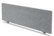 Geluidabsorberende tafelscheidingswand, hoogte x breedte 500 x 1600 mm, wand grijs gemêleerd