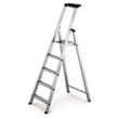 Ladder kompakt, 4 trede(n) met traanplaatprofiel