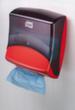 Tork Papierhanddoekdispenser, kunststof, rood/zwart