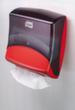 Tork Papierhanddoekdispenser, kunststof, rood/zwart  S