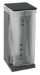 stumpf Vuilniszakstandaard HM 75, voor 75-liter-zakken, grijs-aluminiumkleurig, deksel RAL7016 antracietgrijs