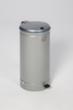 Afvalverzamelaar Euro-Pedal voor zakken van 70 liter, 70 l, RAL7032 kiezelgrijs, deksel zilverkleurig