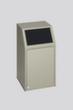 VAR Recycleerbare materiaalcollector met voorflap, 39 l, RAL7032 kiezelgrijs, deksel antraciet  S