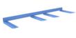 Bauer Ligger voor langmateriaal LGT, draagvermogen 4500 kg, RAL 5012 lichtblauw