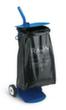 Mobiele vuilniszakstandaard, voor 110-liter-zakken, blauw, deksel blauw  S