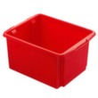 Lichtgewicht roterende stapelcontainer, rood, inhoud 32 l