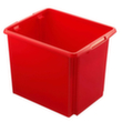 Lichtgewicht roterende stapelcontainer, rood, inhoud 45 l