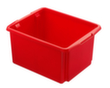 10-delige roterende stapelcontainerset, rood, inhoud 32 l  S