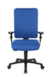 Topstar Bureaustoel Open X (P) met rugleuning met vulling en bekleding, blauw  S