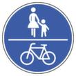 Voetgangers-/fietspad bord SafetyMarking® volgens StVO