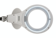 MAUL Elegante LED-loeplamp MAULmakro, licht koudwit (daglichtwit), wit  S
