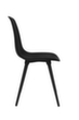 Topstar Bezoekersstoel T2020 met zitschaal van kunststof, zitting zwart, 4-voetonderstel  S