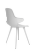 Topstar Bezoekersstoel T2020 met armleuningen, zitting wit, 4-voetonderstel  S