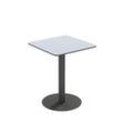 Paperflow Waterbestendige outdoor-tafel Cross, breedte x diepte 600 x 600 mm, plaat grijs