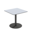 Paperflow Waterbestendige outdoor-tafel Cross, breedte x diepte 800 x 800 mm, plaat grijs