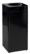 Zelfblussende container van recyclebaar materiaal probbax®, 40 l, zwart, bovendeel zwart
