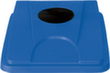 Deksel probbax® voor flesseninworp voor afvalverzamelaar, blauw