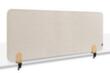 Legamaster Geluidabsorberende tafelscheidingswand ELEMENTS, hoogte x breedte 600 x 1600 mm, wand beige
