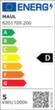 MAUL Compacte LED-bureaulamp MAULpearly colour vario met instelbare kleurtemperatuur, licht daglicht- en warmwit, wit  S