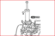 Injector sproeier extractorset voor VAG  S