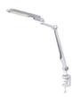 Hansa flexibele LED-tafellamp Multiflex met voet of klem, licht daglicht- tot warmwit, wit/zilver  S