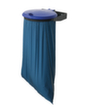 Vuilniszakhouder voor wandbevestiging, voor 70 - 120-liter-zakken, DB703 antraciet, deksel blauw