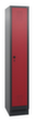 C+P Garderobekast Evolo met 1 vak - deur met perforatie, vakbreedte 300 mm
