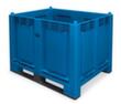 Grote containers, inhoud 550 l, blauw, 2 sleden