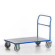 Rollcart Duwstang wagen met anti-slip laadruimte, draagvermogen 1200 kg, laadvlak lengte x breedte 1600 x 800 mm  S