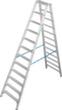 Krause dubbele ladder STABILO® Professional, 2 x 12 treden met R13-laag