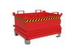 Bauer Mini-bodemklepcontainer MSB 250 in RAL3000 vuurrood  S