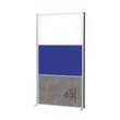 MAUL Scheidingswand-bord MAULconnecto, hoogte x breedte 1800 x 1000 mm, wand wit/blauw/donkergrijs