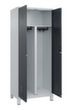 C+P Locker met zitbank Classic Plus voor scheiding van kleding, vakbreedte 400 mm  S