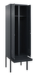 C+P Locker met zitbank Classic Plus voor scheiding van kleding, vakbreedte 300 mm  S