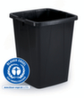 Durable afvalbak DURABIN® ECO, 90 l, zwart  S