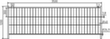 Schake Verplaatsbaar hek, hoogte x breedte 1200 x 3500 mm  S