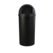 Rubbermaid Brandremmende afvalbak Marshal® Classic, 57 l, zwart, deksel zwart  S