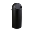 Rubbermaid Brandremmende afvalbak Marshal® Classic, 57 l, zwart, deksel zwart  S