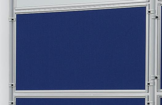 Franken Scheidingswand, hoogte x breedte 600 x 1200 mm, wand blauw  ZOOM