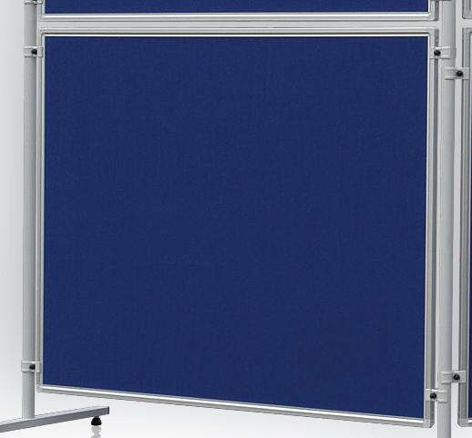 Franken Scheidingswand, hoogte x breedte 1500 x 1200 mm, wand blauw  ZOOM