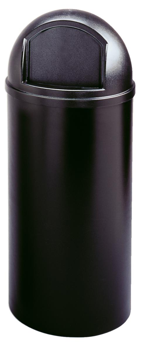 Rubbermaid Brandremmende afvalbak, 57 l, zwart, deksel zwart