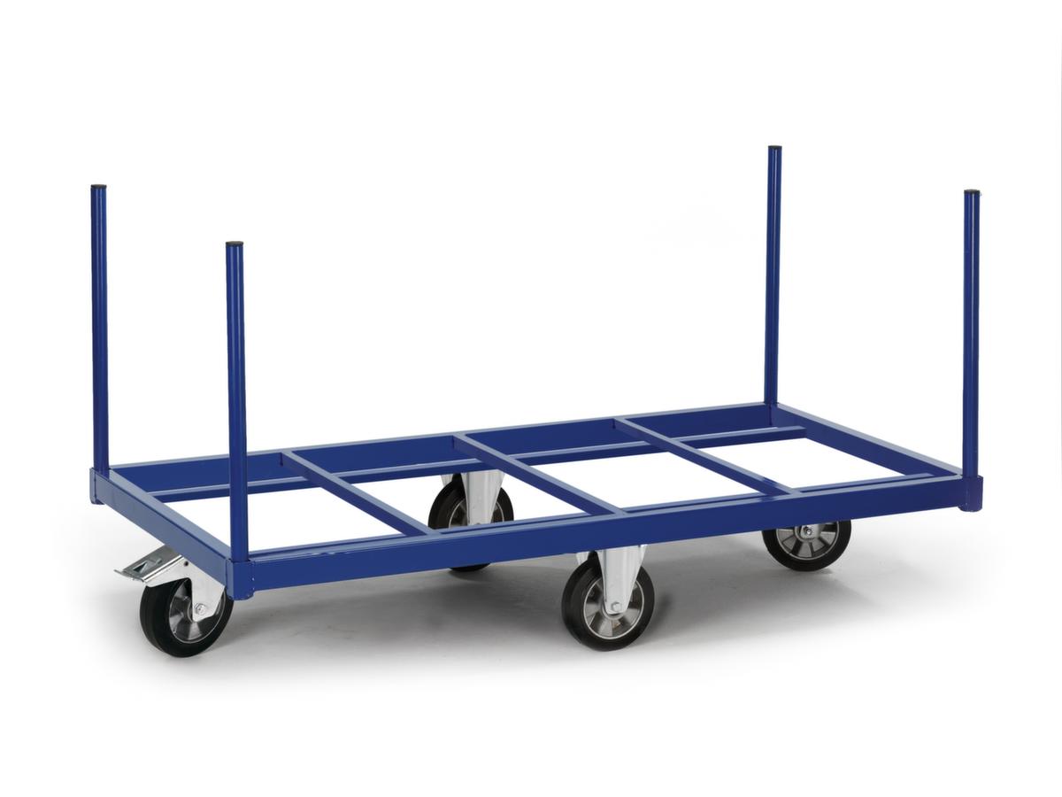 Rollcart Rongenwagen met open laadruimte, draagvermogen 1200 kg, laadvlak lengte x breedte 1300 x 800 mm  ZOOM