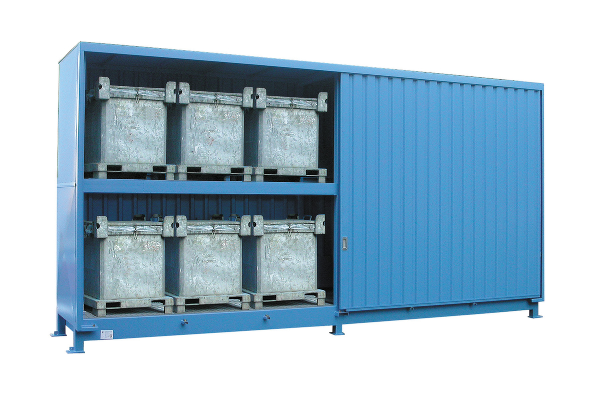 Lacont Stellingcontainer voor gevaarlijke stoffen voor maximaal 12 IBC  ZOOM