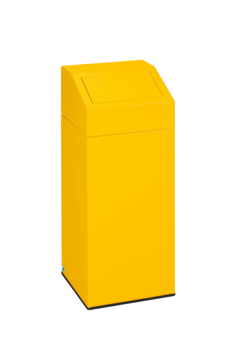 Afvalverzamelaar inclusief sticker, 76 l, RAL1023 verkeersgeel, deksel geel