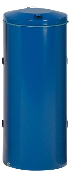 VAR Brandveilige afvalverzamelaar Kompakt, 120 l, RAL5010 gentiaanblauw  ZOOM