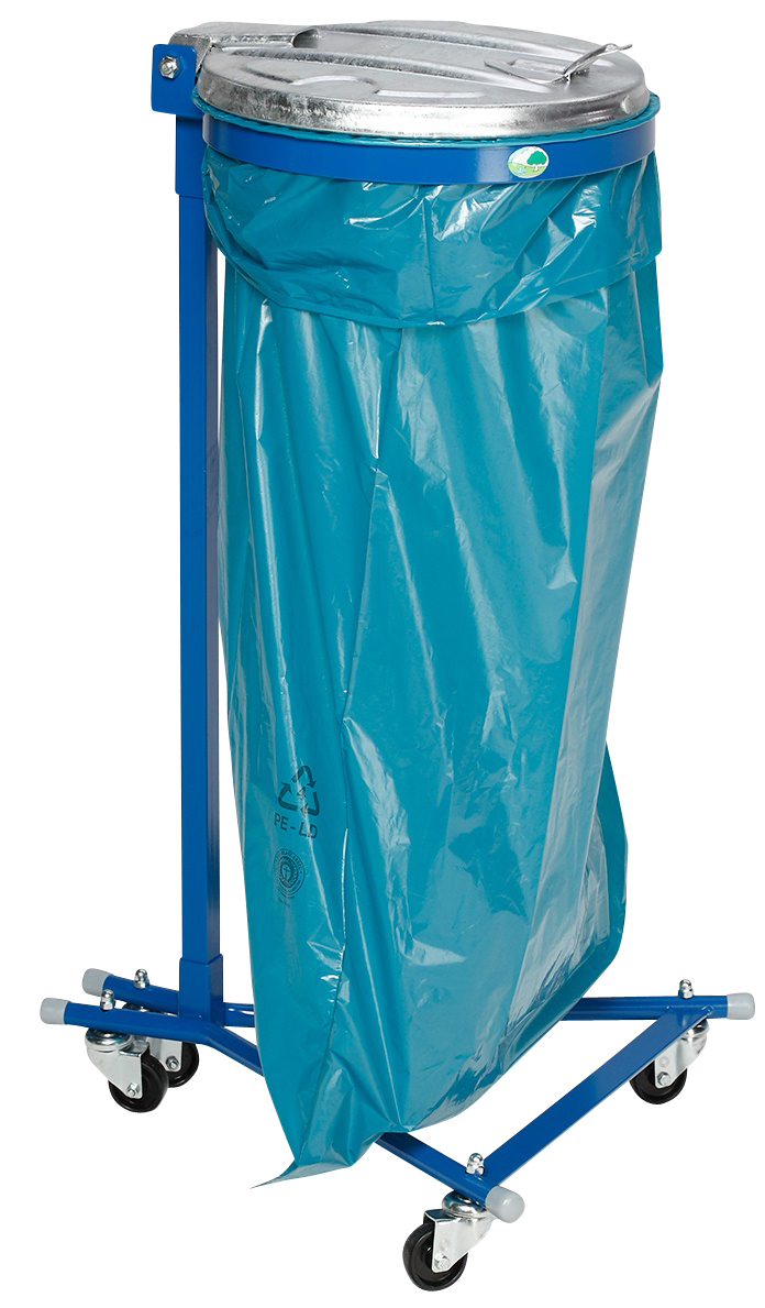 VAR Mobiele vuilniszakstandaard, voor 120-liter-zakken, gentiaanblauw  ZOOM