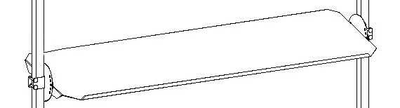 Rocholz Schuine plank voor 2000 inpaktafel, breedte x diepte 1630 x 450 mm  ZOOM